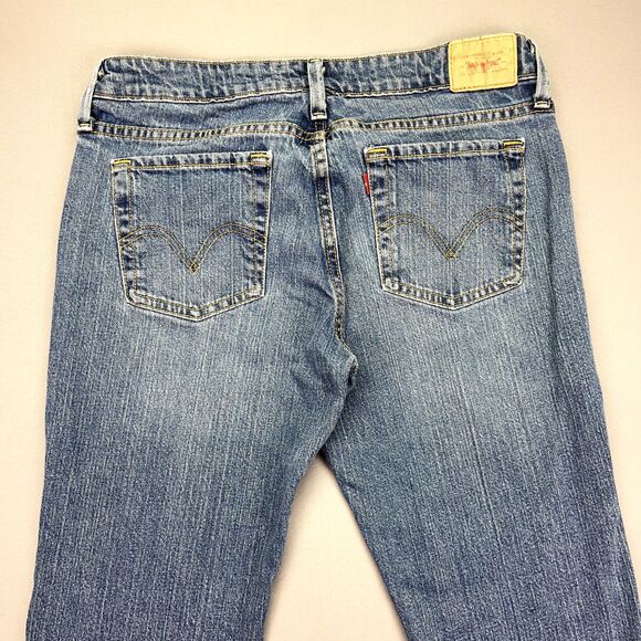 Levi's 545 Jeans Women's 8M Low Boot Cut Blue Medium Wash Y2K Grunge - Picture 12 of 14